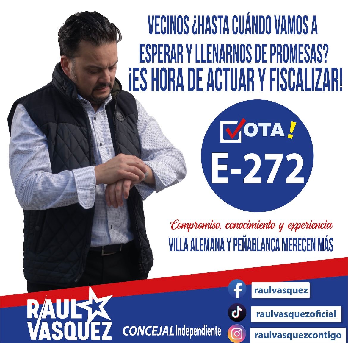 RAUL ANDRES VASQUEZ CONTRERAS - Conoce al Candidato